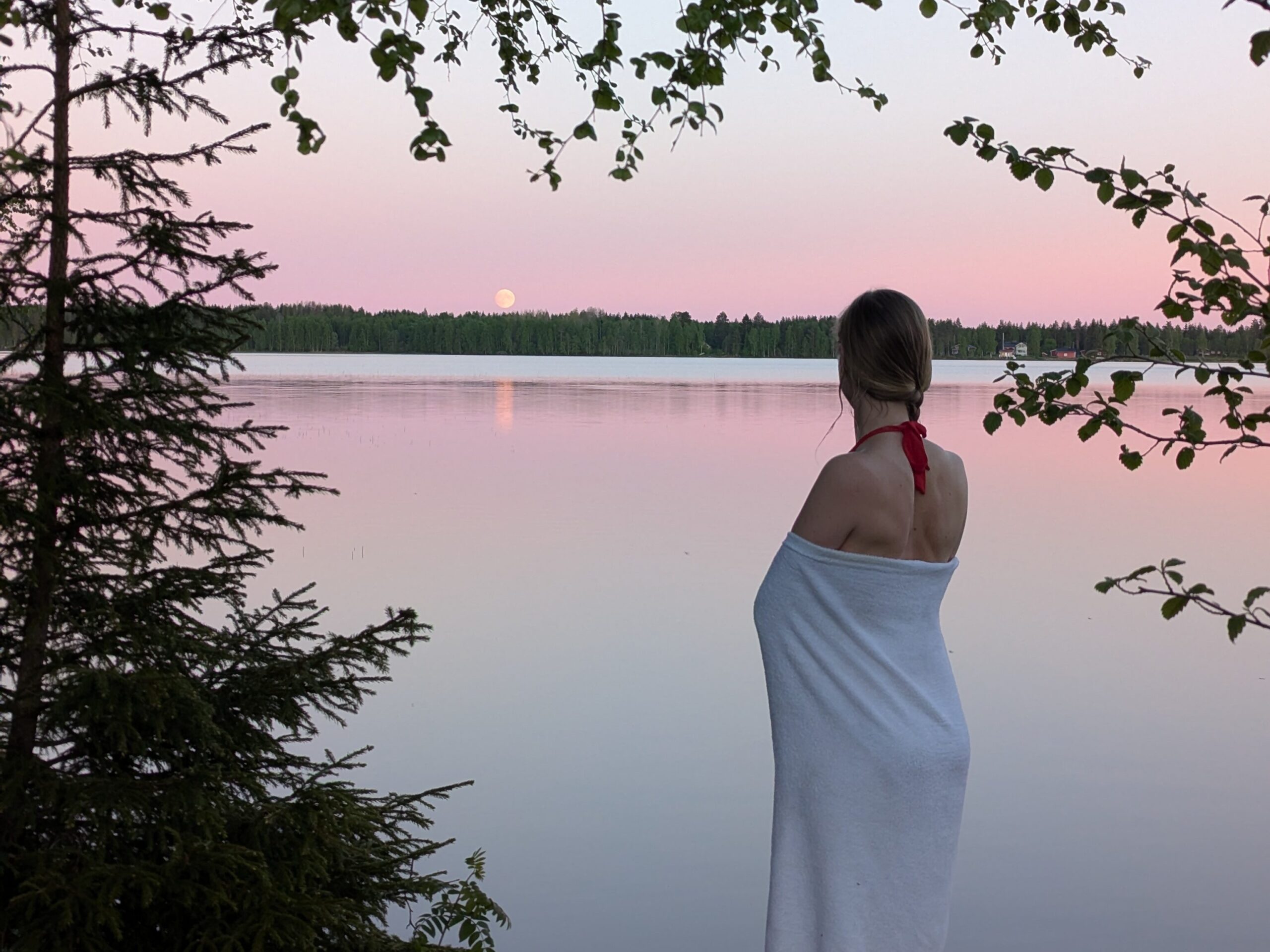 Summer landscape in Finland’s Arctic Lakeland